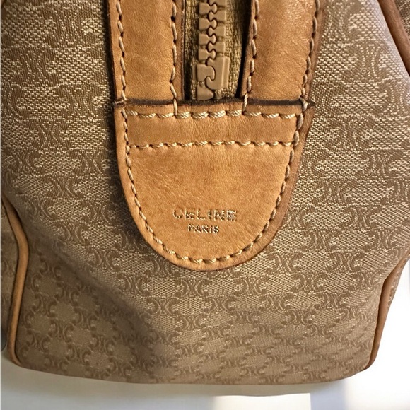 Celine champagne Macadem Triomphe Boston Mini Bag - Picture 6 of 16